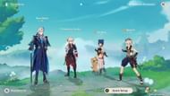 Neuvillette, Kazuha, Xiangling, and Bennett (Image via HoYoverse)